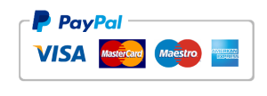 Paypal, Visa, Mastercard payment options