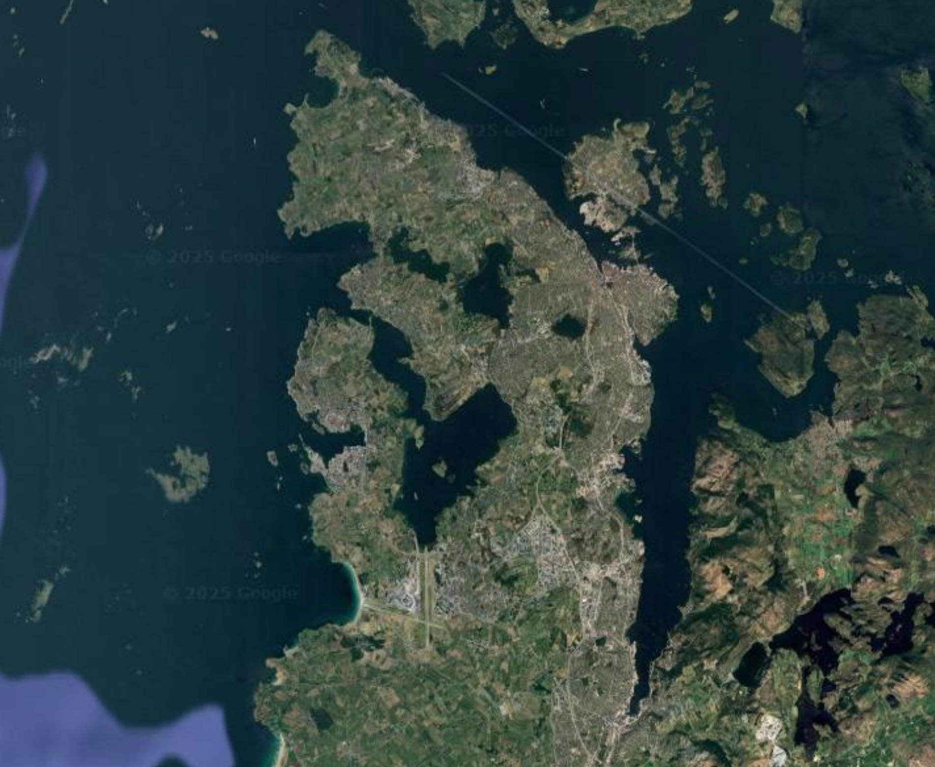 Map of where to take a lie detector in Norway